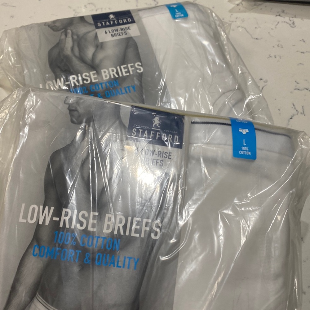 Stafford 6 low rise men’s briefs (set of two ) New size large